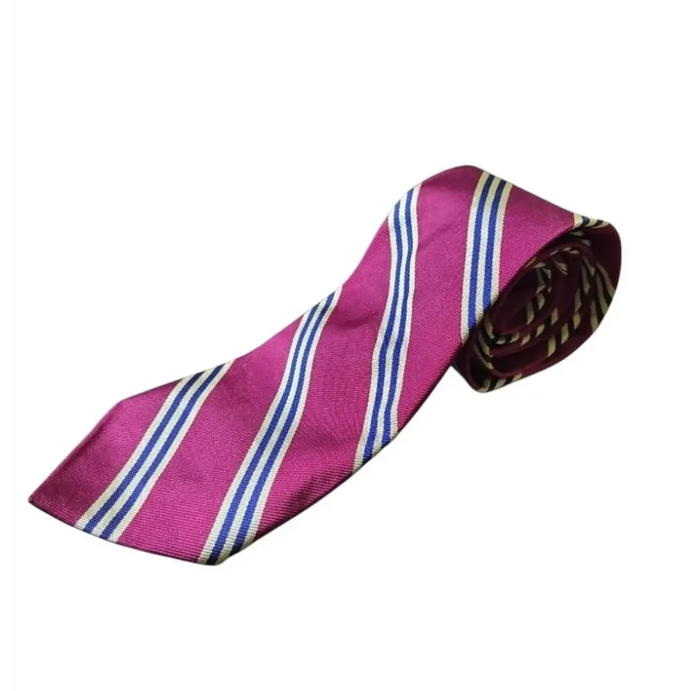 Brooks Brothers Makers & Merchants Silk Regimental Stripe Necktie USA